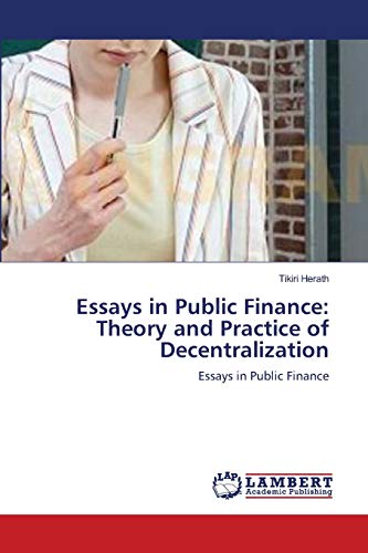 Essays in Public Finance