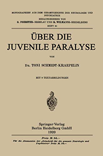 Uber Die Juvenile Paralyse