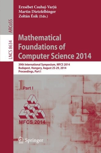 Mathematical Foundations of Computer Science 2014