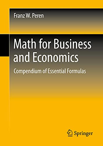 Math for Business and Economics