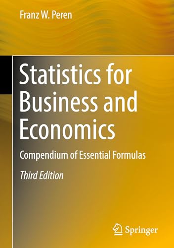 Statistics for Business and Economics