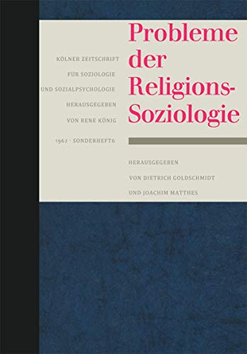 Probleme Der Religionssoziologie