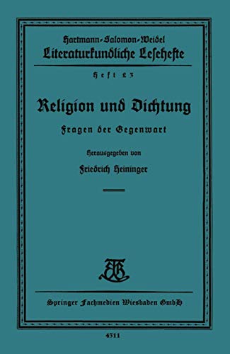 Religion Und Dichtung
