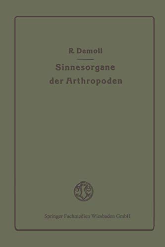 Die Sinnesorgane Der Arthropoden Ihr Bau Und Ihre Funktion
