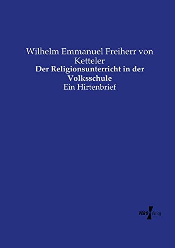 Der Religionsunterricht in der Volksschule