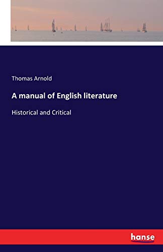 A manual of English literature