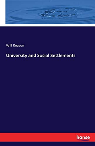 University and Social Settlements