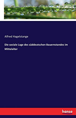 Die sociale Lage des süddeutschen Bauernstandes im Mittelalter