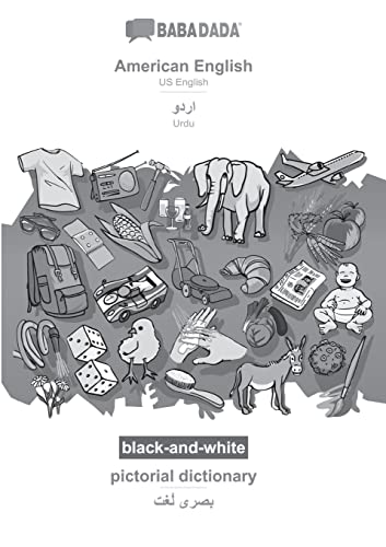American English - Urdu (in arabic script), pictorial dictionary, BW