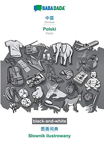 Chinese (in chinese script) - Polski, visual dictionary, BW