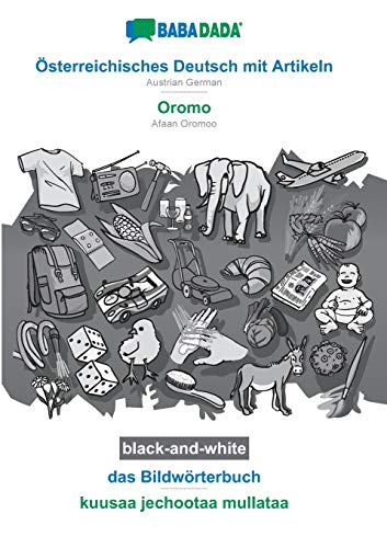 Österreichisches Deutsch mit Artikeln - Oromo, das Bildwörterbuch, BW