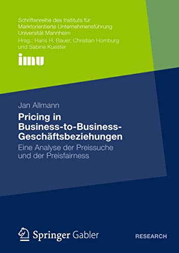 Pricing in Business‐to‐Business‐Geschäftsbeziehungen