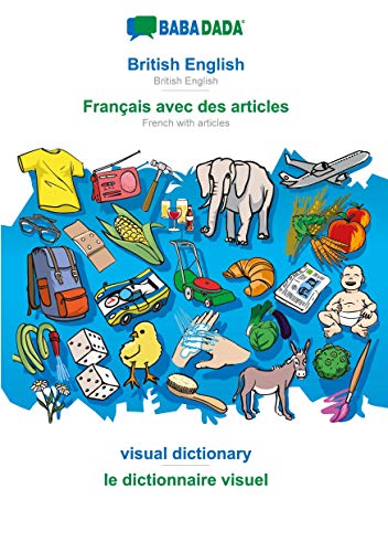British English - Français avec des articles, visual dictionary