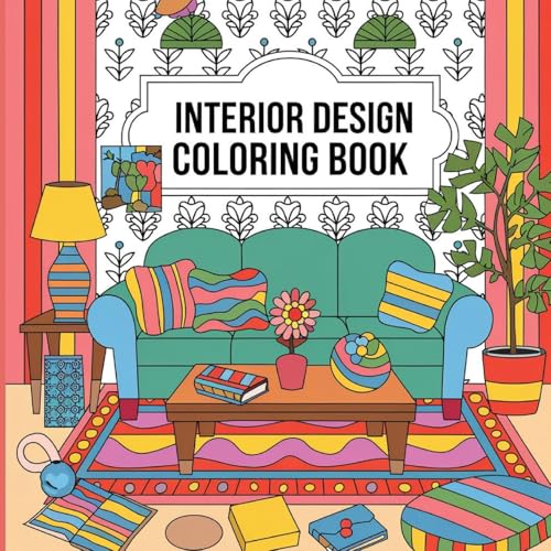 Interior Design Coloring Book