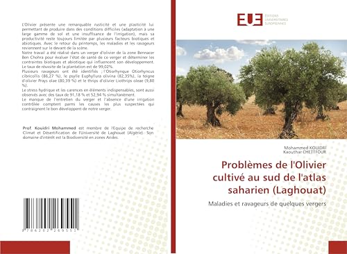 Problèmes de l'Olivier cultivé au sud de l'atlas saharien (Laghouat)