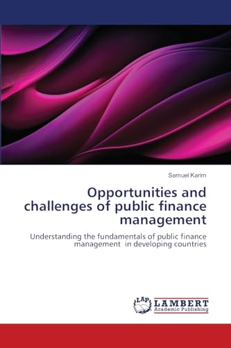 Opportunities and challenges of public finance management
