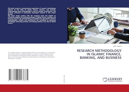 RESEARCH METHODOLOGY IN ISLAMIC FINANCE, BANKING, AND BUSINESS