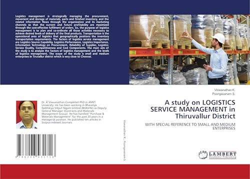 A study on LOGISTICS SERVICE MANAGEMENT in Thiruvallur District