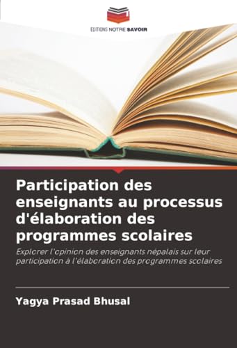 Participation des enseignants au processus d'élaboration des programmes scolaires
