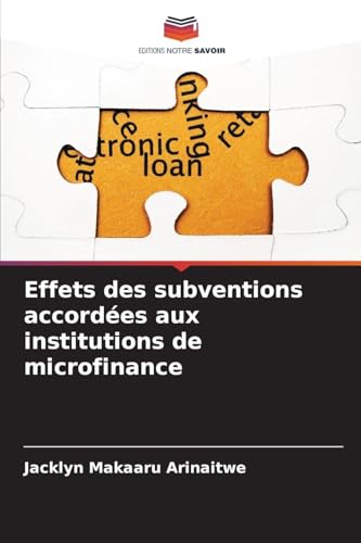 Effets des subventions accordées aux institutions de microfinance