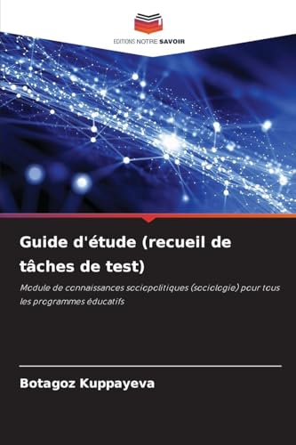 Guide d'étude (recueil de tâches de test)