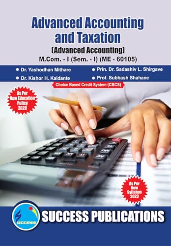 Advanced Accounting,First Year ,M.Com,Sem-I-English