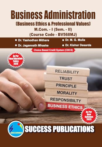 Business Ethics & Professional Value,First Year ,M.Com,Sem-II-English