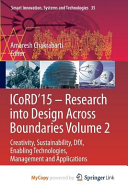 ICoRD'15 - Research into Design Across Boundaries Volume 2