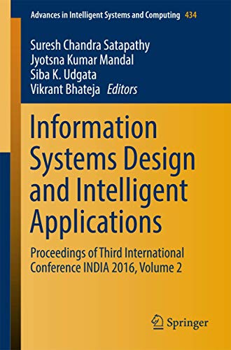 Information Systems Design and Intelligent Applications