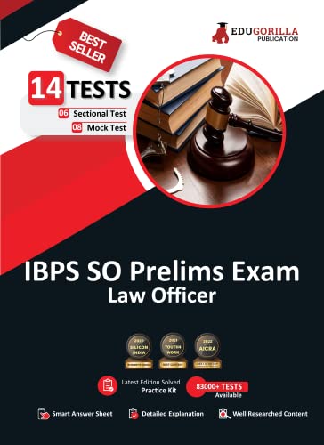 IBPS SO Law Officer (Scale I) Prelims Exam (English Edition) 2023 - 8 Mock Tests and 6 Sectional Tests (1500 Solved Questions) with Free Access To Online Tests