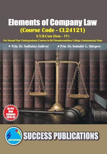 Elements of Company Law(S.Y.B.Com,S.P. College,Sem.-IV)