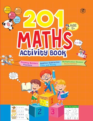 201 Maths Activity Book - Fun Activities and Math Exercises For Children