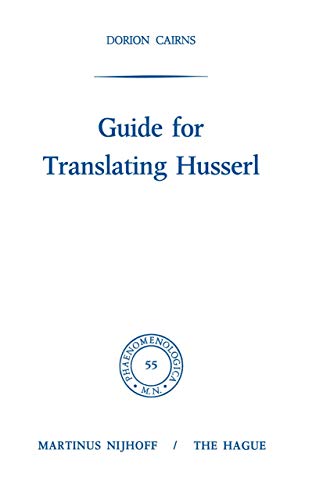 Guide for Translating Husserl