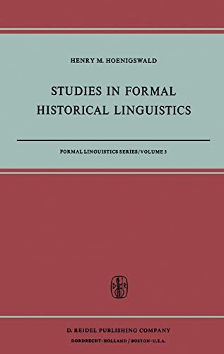 Studies in Formal Historical Linguistics