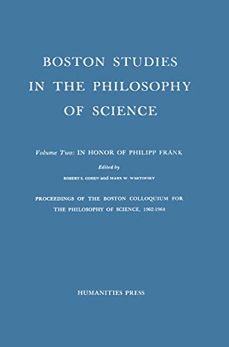 Proceedings of the Boston Colloquium for the Philosophy of Science,1962-1964