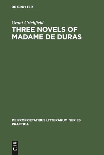 Three novels of Madame de Duras
