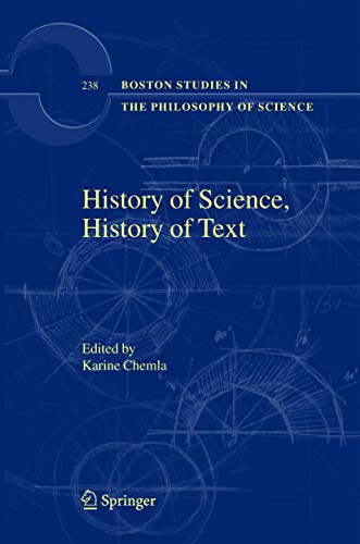 History of Science, History of Text