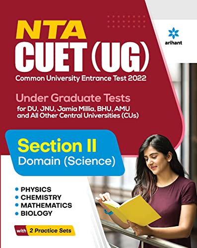 NTA CUET UG 2022 Section 2 Physics,Chemistry,Mathematics and Biology