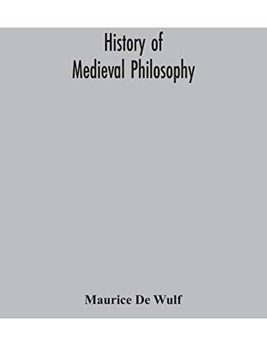History Of Medieval Philosophy
