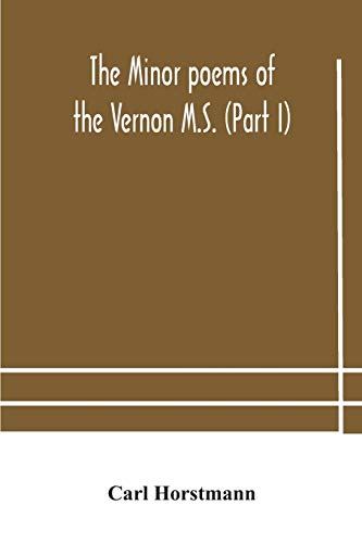 The Minor Poems Of The Vernon M.S. (Part I)