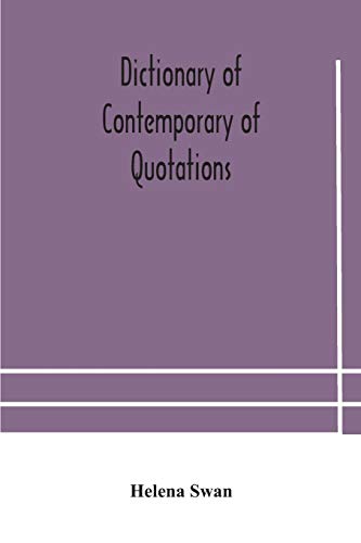 Dictionary Of Contemporary Of Quotations