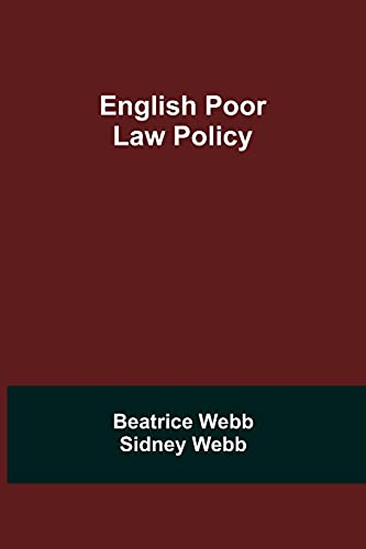 English Poor Law Policy
