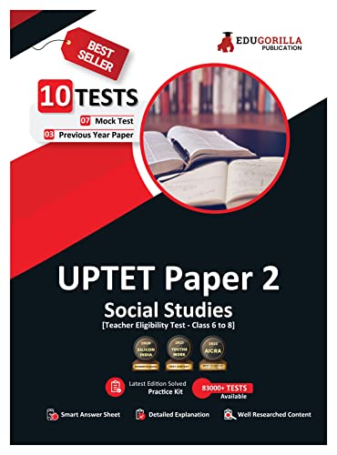 UPTET Paper 2 Social Studies Book 2023 (English Edition) - 7 Mock Tests and 3 Previous Year Papers (1500 Solved Questions) with Free Access to Online Tests