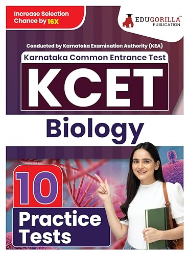 KCET Biology Book 2023 (Karnataka Common Entrance Test) - 10 Mock Tests (Solved Objective Questions with detail solution) with Free Access To Online Tests