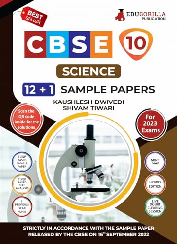 CBSE Class X - Science Sample Paper Book | 12 +1 Sample Paper | According to the latest syllabus prescribed by CBSE
