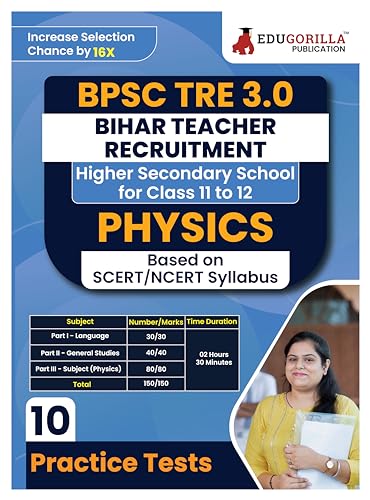 Bihar BPSC Higher Secondary School Teacher - Physics Book 2023 (English Edition) - 10 Practise Mock Tests with Free Access to Online Tests
