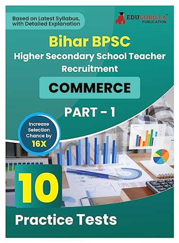 Bihar BPSC Higher Secondary School Teacher - Commerce Book 2023 (English Edition) - 10 Practise Mock Tests with Free Access to Online Tests