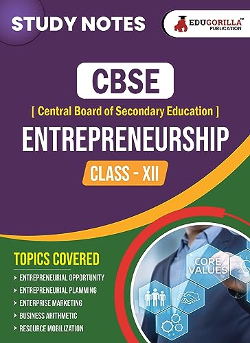 CBSE (Central Board of Secondary Education) Class XII Commerce - Entrepreneurship Topic-wise Notes | A Complete Preparation Study Notes with Solved MCQs