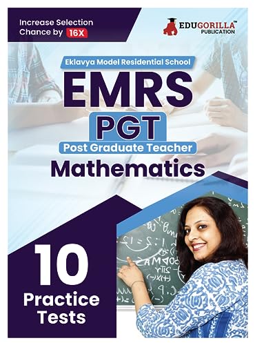 EMRS PGT Mathematics Exam Book 2023 (English Edition) - Eklavya Model Residential School Post Graduate Teacher - 10 Practice Tests (1500 Solved Questions) with Free Access To Online Tests