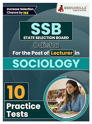 SSB Odisha Lecturer Sociology Exam Book 2023 (English Edition) | State Selection Board | 10 Practice Tests (1000 Solved MCQs) with Free Access To Online Tests